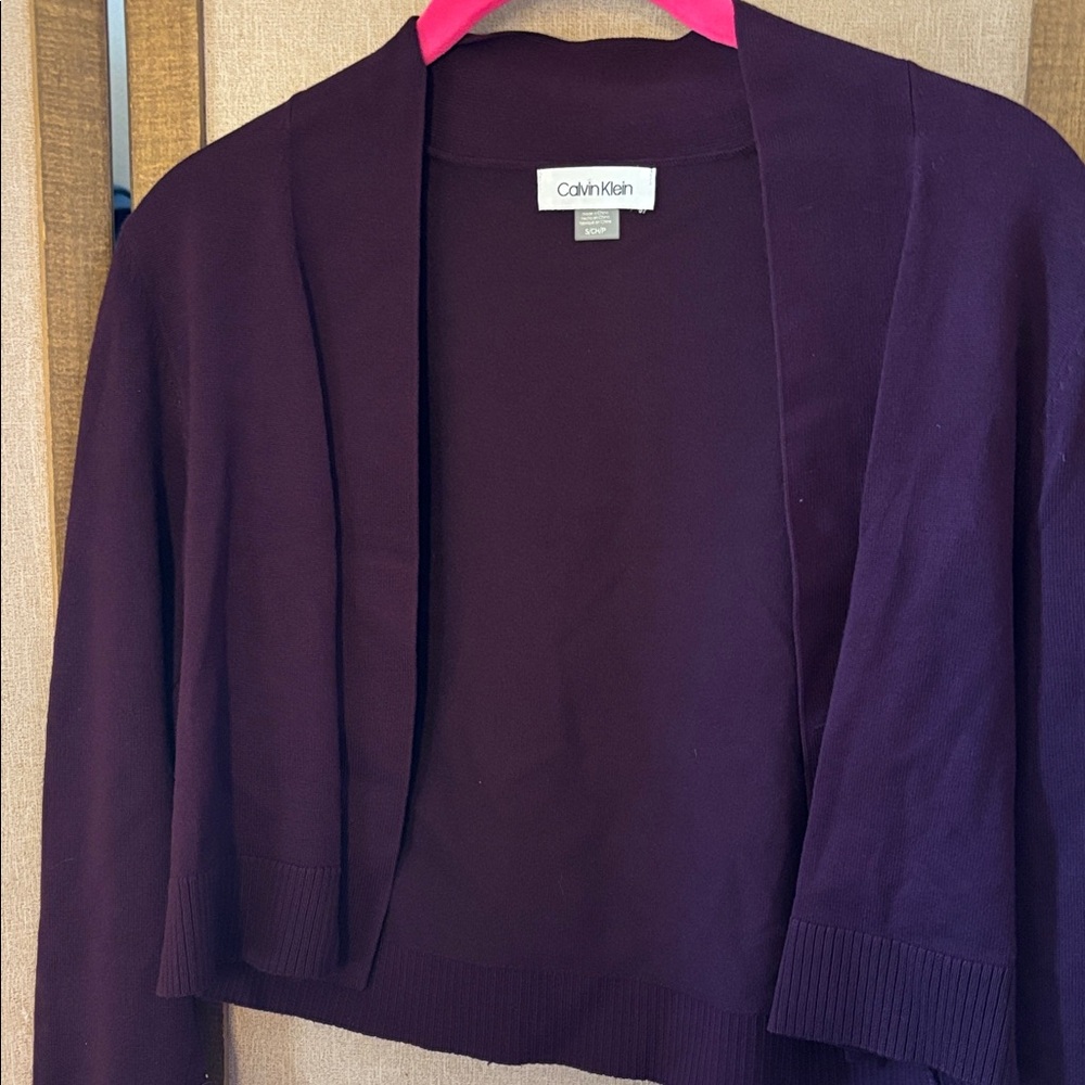 Calvin Klein Women's Deep Purple Shrug small